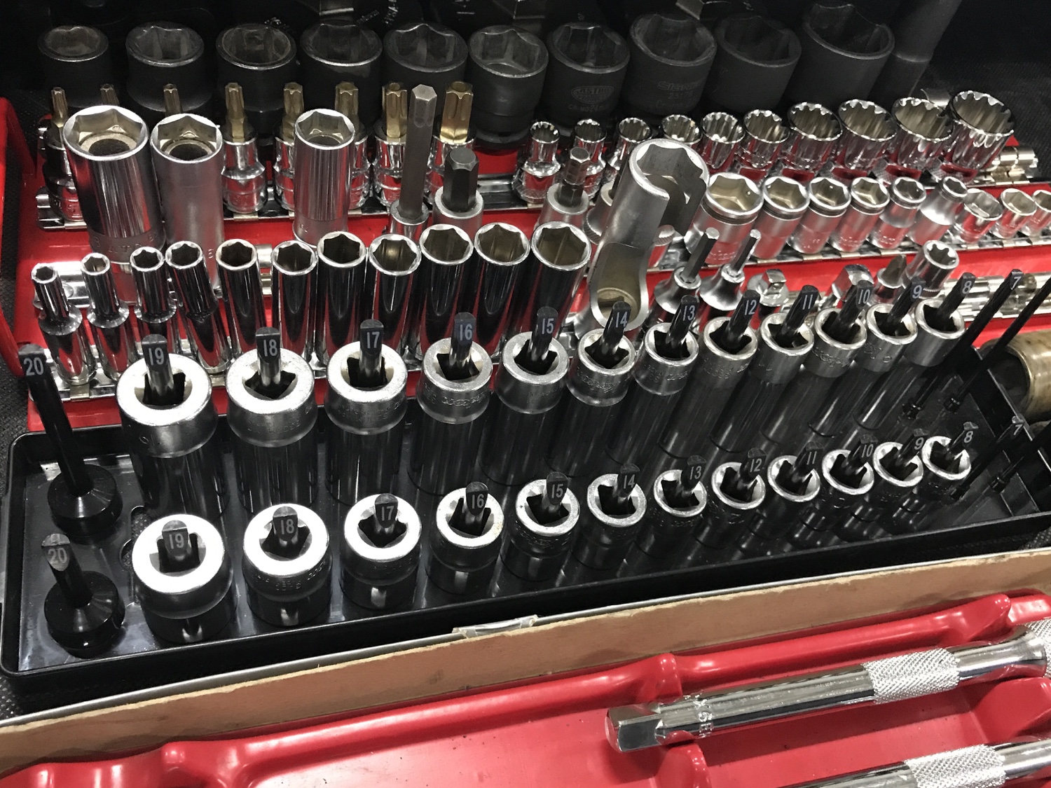 デイトナ バイク用 工具 ソケットホルダー 差込角 1/4インチ 3/8インチ 1/2インチ ソケットラックトレー 44328  GFWU7SVZva, ドライバー、レンチ - centralcampo.com.br